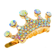 Princess Crown Magnetic Hair Clip use Rhinestone Crystal gold base, Magnetic Clip - MOGHANT