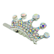 Princess Crown Magnetic Hair Clip use Rhinestone Crystal silver base, Magnetic Clip - MOGHANT