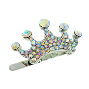 Princess Crown Magnetic Hair Clip use Rhinestone Crystal silver base, Magnetic Clip - MOGHANT