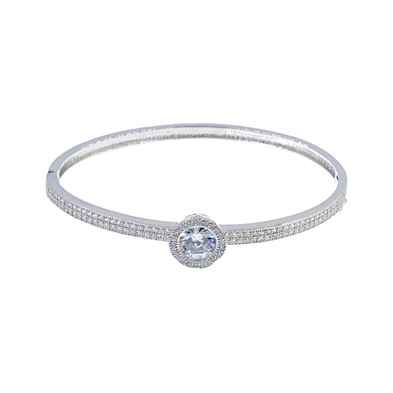 Polly Cubic Zirconia Bangle Bracelet, Bracelet Bangle Cuff - MOGHANT