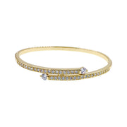 Urilla Cubic Zirconia Bangle Bracelet Gold, Bracelet Bangle Cuff - MOGHANT