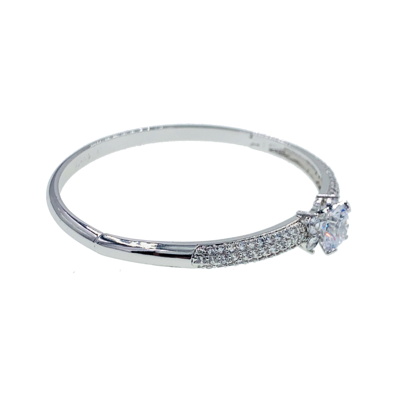 Kyla Cubic Zirconia Bangle Bracelet, Bracelet Bangle Cuff - MOGHANT