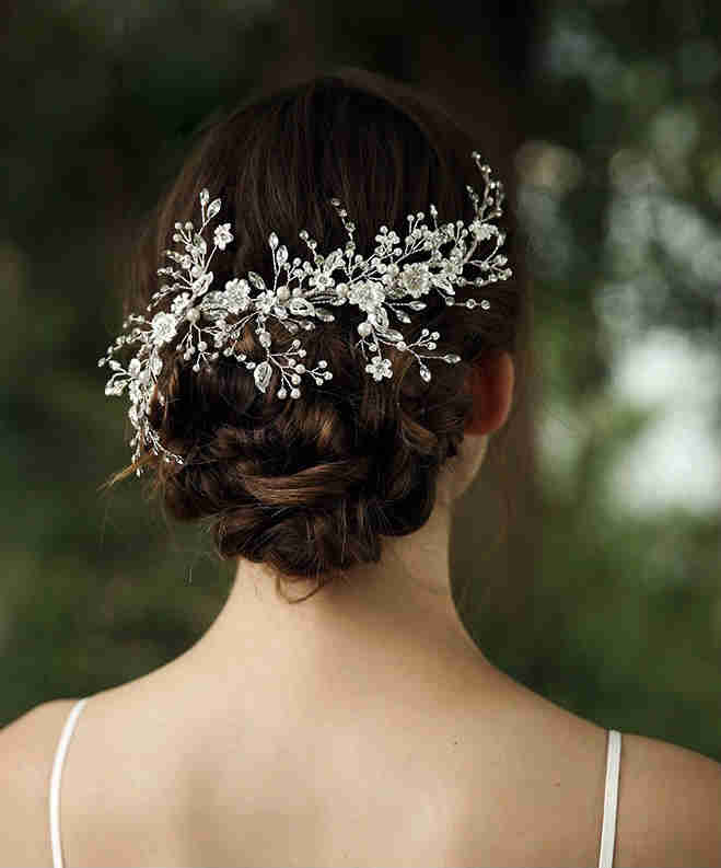 Françoise Wedding Hair Comb Handmade with Austrian Crystals Beads
