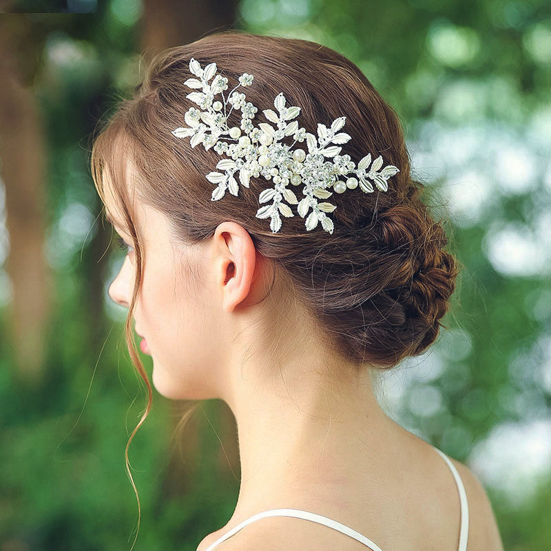 Clairene Wedding Hair Comb Handmade with Austrian Crystals Beads