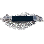 Evonne Geo Flower Barrette Cubic Zirconia CZ Crystal Swarovski Elementary Crystal, Barrette - MOGHANT