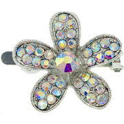 Buttercup Flower Magnetic Hair Clip use Rhinestone Crystal silver base AB Pink Red Purple Green Blue Brown, Magnetic Clip - MOGHANT