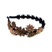 Handmade Maple Leaf  Headband Hairband use Swarovski ELM Crystals, Headband - MOGHANT