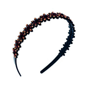 Vincenza Handmade Sunflowers Acrylic Rhinestone Crystals Headband Hairband Prom Party Gift, Headband - MOGHANT