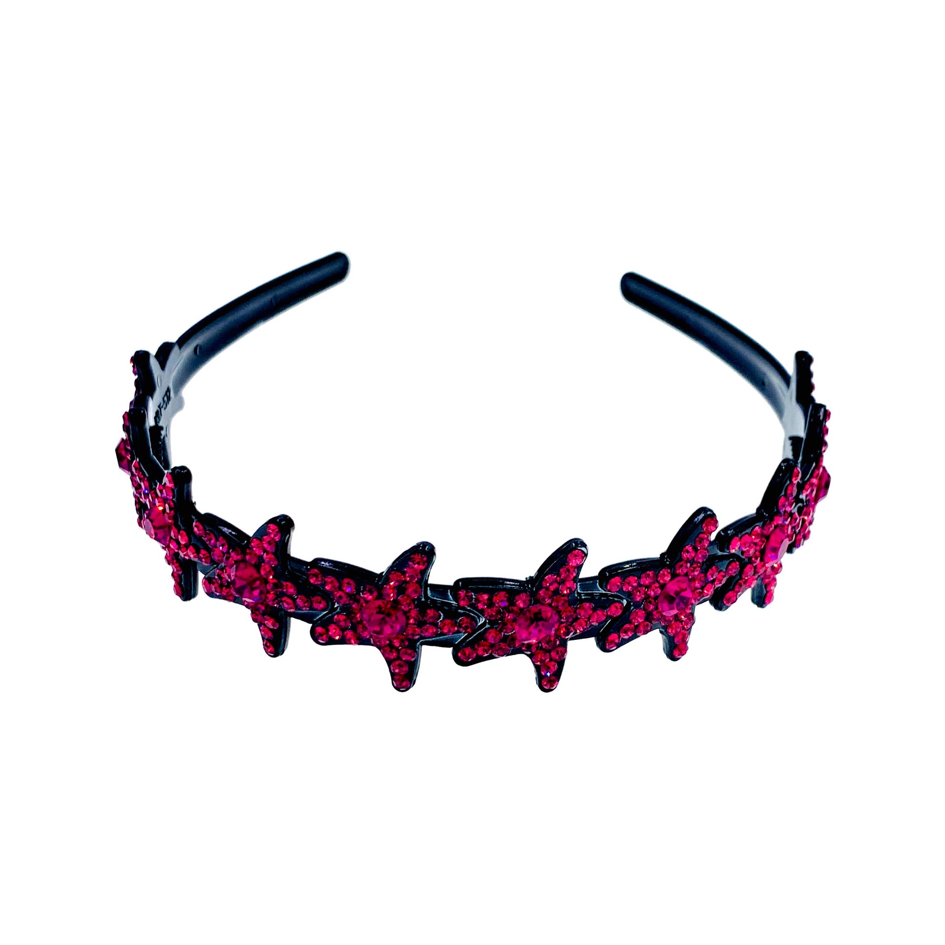 Stefania Handmade Starfish Acrylic Simple Rhinestone Crystals Headband Hairband Prom Party Gift, Headband - MOGHANT