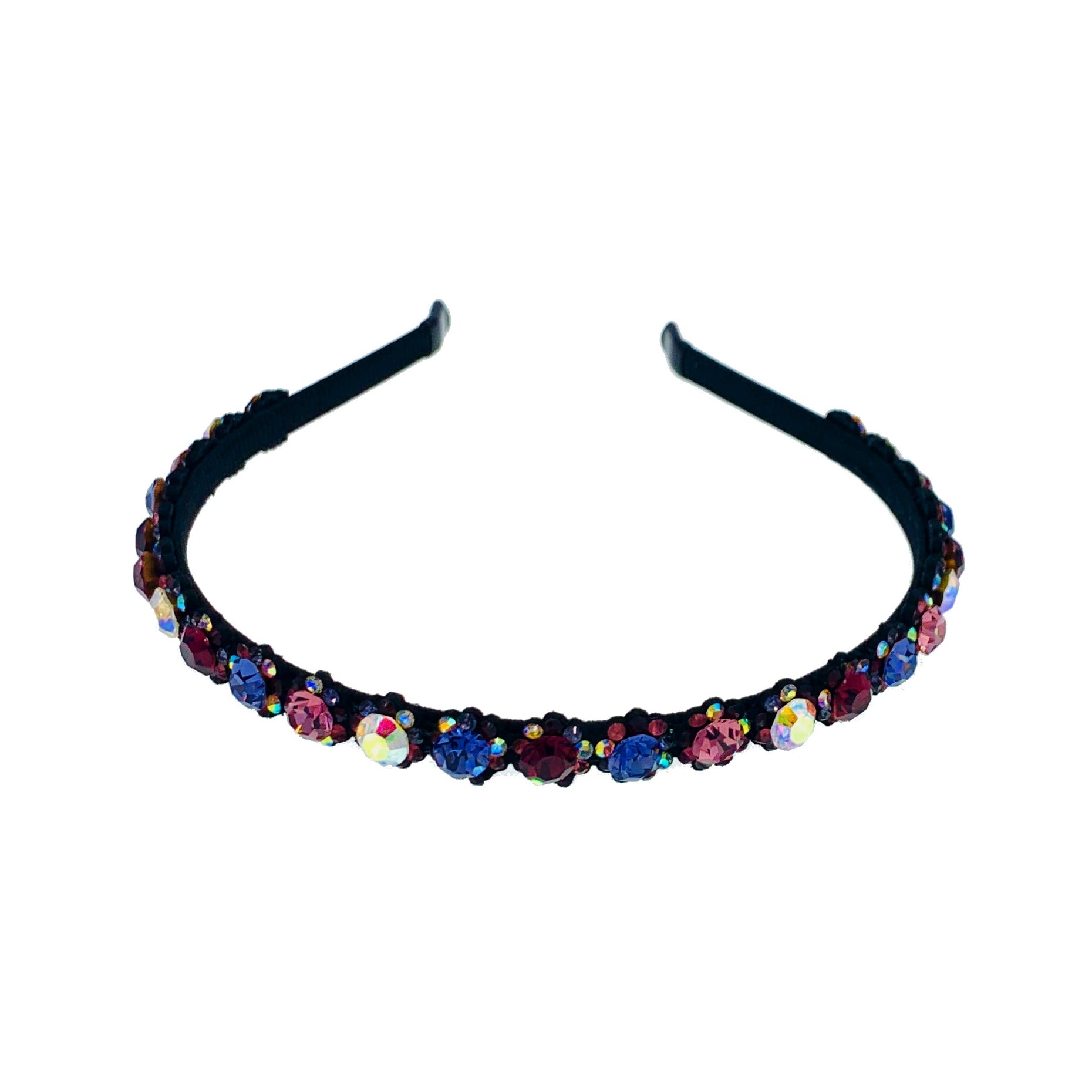 Ottila Simple Handmade Headband Hairband use Swarovski ELM Crystals, Headband - MOGHANT