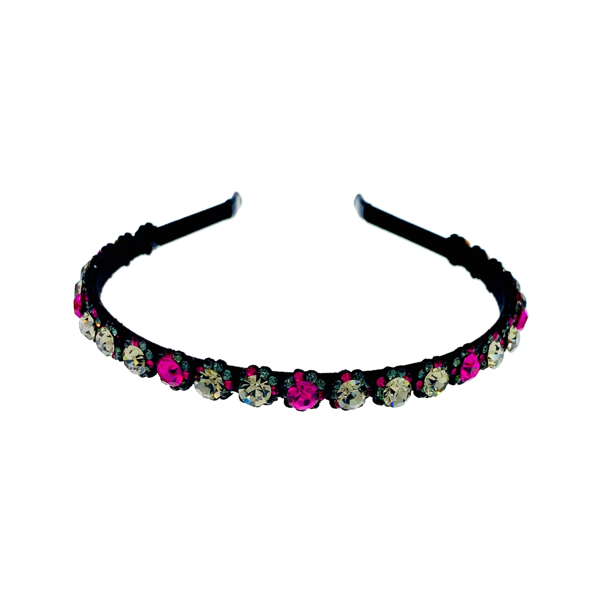 Ottila Simple Handmade Headband Hairband use Swarovski ELM Crystals, Headband - MOGHANT
