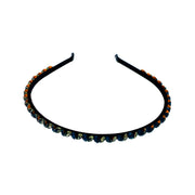 Agata Simple Handmade Headband Hairband use Swarovski ELM Crystals Stand up, Headband - MOGHANT