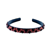 Luisa Acrylic Simple Rhinestone Crystals Headband Hairband, Headband - MOGHANT