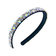 Luisa Acrylic Simple Rhinestone Crystals Headband Hairband, Headband - MOGHANT