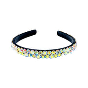 Luisa Acrylic Simple Rhinestone Crystals Headband Hairband, Headband - MOGHANT