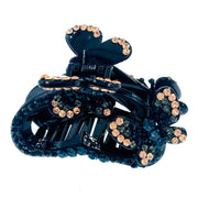 Butterfly Lovers Hair Claw Jaw Clip Handmade use Swarovski Crystal acrylic base Navy Blue, Hair Claw - MOGHANT