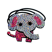 Handmade Elephant Ponytail Holder Scrunchies made with Swarovski  ELM Crystal Hair Rope Wrap, Ponytail Holder - MOGHANT