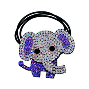 Handmade Elephant Ponytail Holder Scrunchies made with Swarovski  ELM Crystal Hair Rope Wrap, Ponytail Holder - MOGHANT