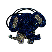 Handmade Elephant Ponytail Holder Scrunchies made with Swarovski  ELM Crystal Hair Rope Wrap, Ponytail Holder - MOGHANT