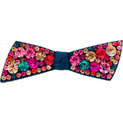 Urban Bow Knot Hair Clip Swarovski Crystal Clamp Acrylic black base Multi color, Hair Clip - MOGHANT