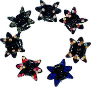 Fairy Lily Mini Hair Claw Jaw Clip use Swarovski Crystal acrylic base Multi Colors, Hair Claw - MOGHANT