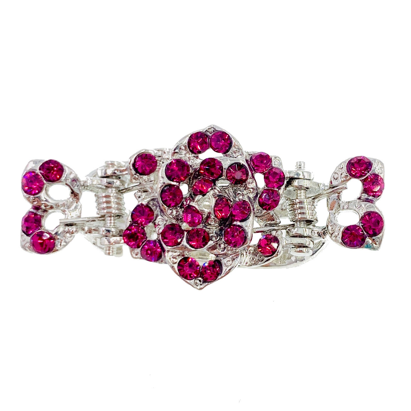 CRYSTAL HAIR CLAW SMALL ROSE CRYSTAL HAIR CLAW SMALL ROSE