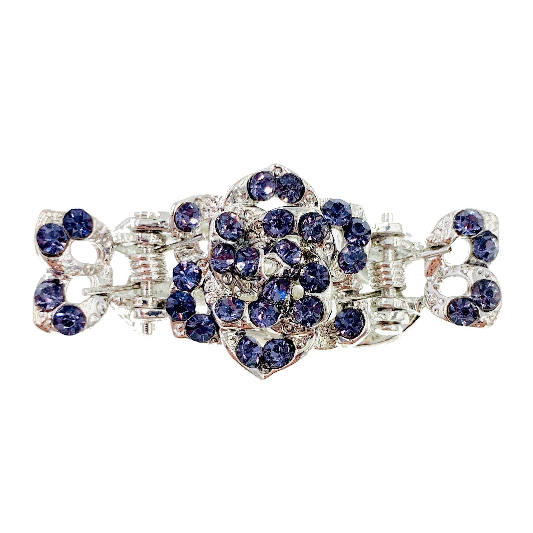 CRYSTAL HAIR CLAW SMALL ROSE CRYSTAL HAIR CLAW SMALL ROSE
