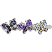 Viceroy Butterfly Magnetic Hair Clip Rhinestone Crystal Hairpin Small Barrette, Magnetic Clip - MOGHANT