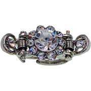 Marion MINI Flower Hair Claw Jaw Clip  Rhinestone Crystals, Hair Claw - MOGHANT