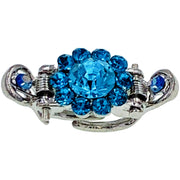 Marion MINI Flower Hair Claw Jaw Clip  Rhinestone Crystals, Hair Claw - MOGHANT