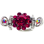 Marion MINI Flower Hair Claw Jaw Clip  Rhinestone Crystals, Hair Claw - MOGHANT