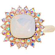 Magic Mirror Magnetic Hair Clip use Rhinestone Crystal gold base Clear AB, Magnetic Clip - MOGHANT