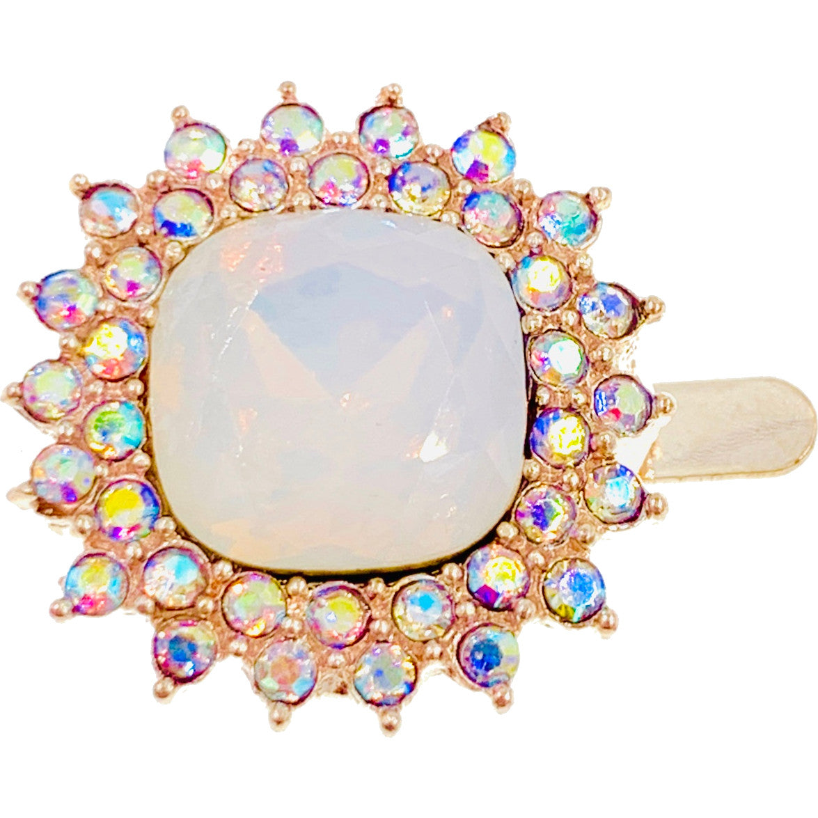 Magic Mirror Magnetic Hair Clip use Rhinestone Crystal gold base Clear AB, Magnetic Clip - MOGHANT