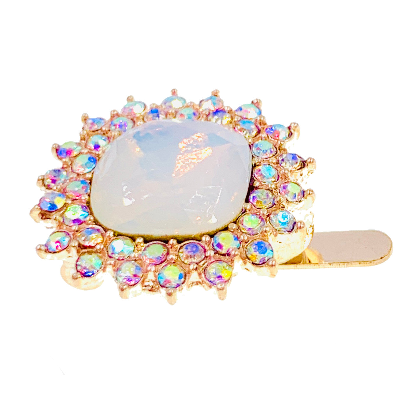 Magic Mirror Magnetic Hair Clip use Rhinestone Crystal gold base Clear AB, Magnetic Clip - MOGHANT