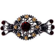 Clematis Vintage Flower Hair Claw Jaw Clip Rhinestone Crystal, Hair Claw - MOGHANT