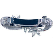 Reyna Bow Flower Barrette Cubic Zirconia CZ and Swarovski Elemental Crystal, Barrette - MOGHANT