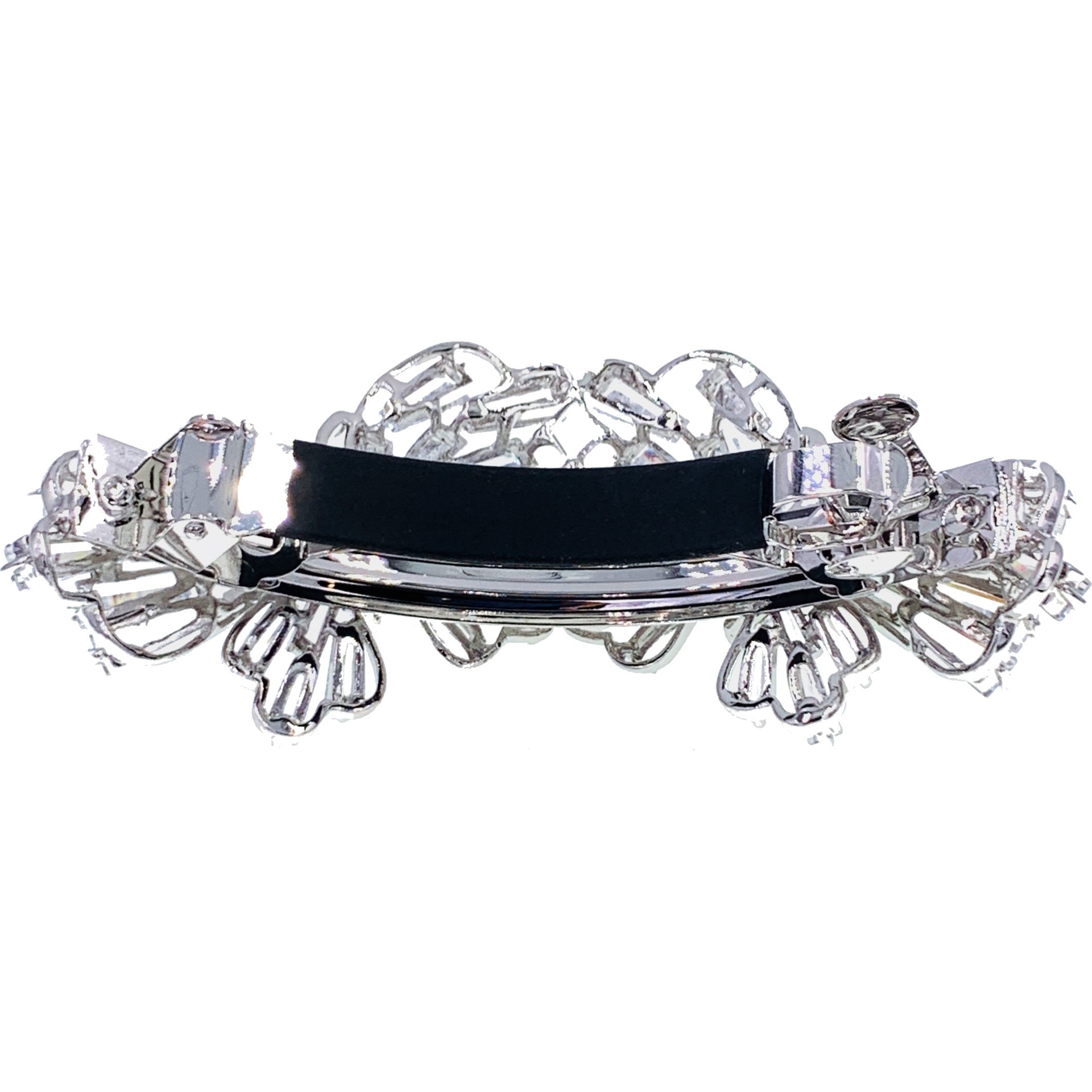 Peppi Butterfly Barrette Cubic Zirconia CZ Swarovski Elementary Crystal, Barrette - MOGHANT