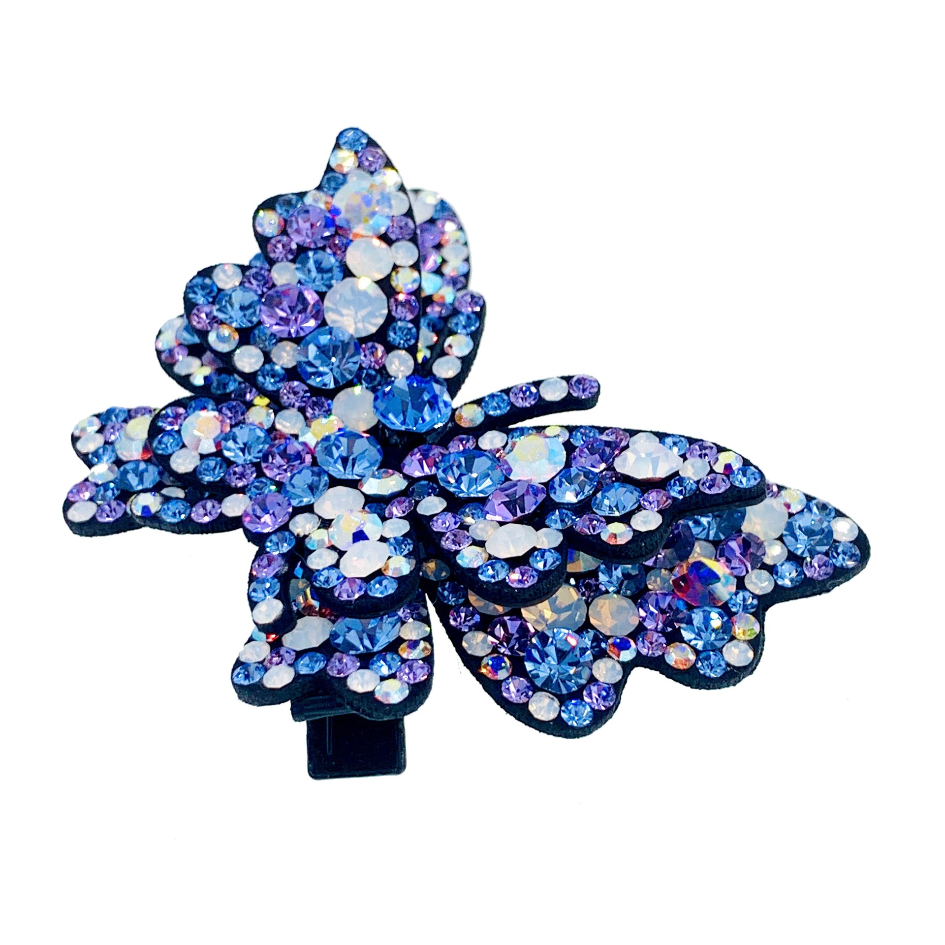 Annabella Butterfly Hair Clip use Swarovski Crystal fabric base, Hair Clip - MOGHANT