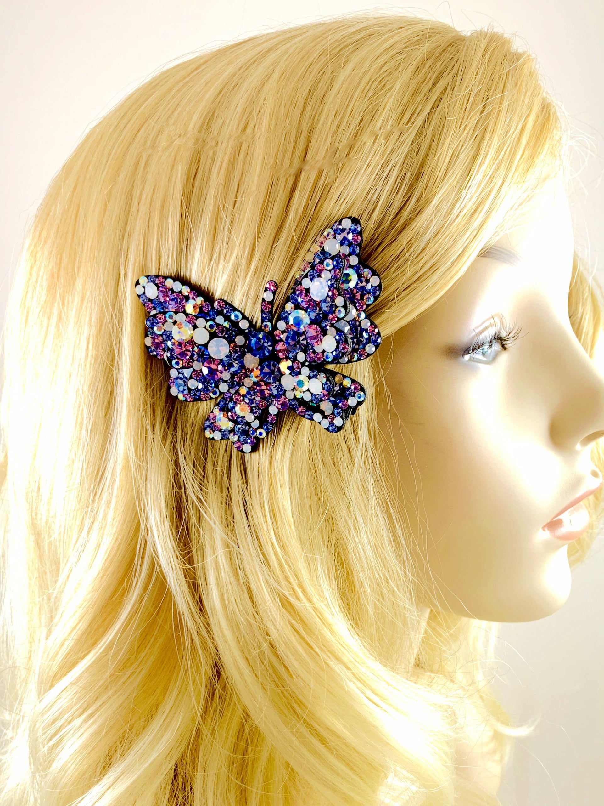 Blue Butterfly Hair Clips | 4 Butterfly Bobby Pins | Small Butterfly | 4  Hair Pins For Girls | Women Hair Accessories | Bridal Hair Clips