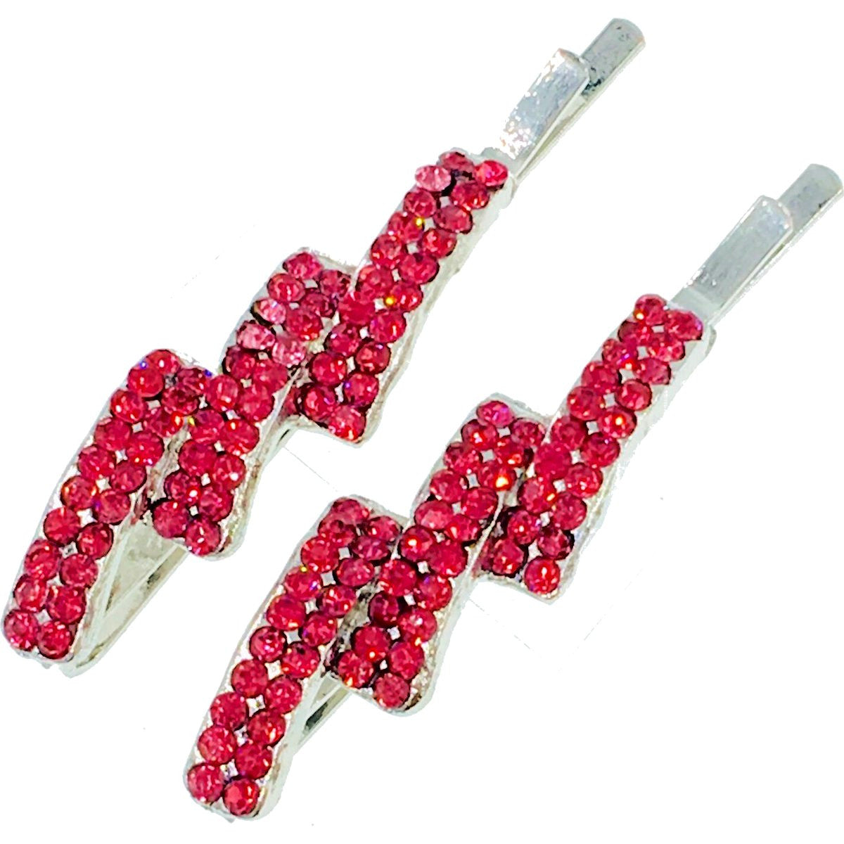 CONTEMPORARY ZIGZAG Bobby Pin Hairpin Rhinestone Crystals, Bobby Pin - MOGHANT