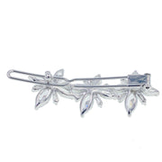 Matthiola Flower Hair Clip Swarovski Crystal silver base Pink Blue Purple Clear Brown, Hair Clip - MOGHANT