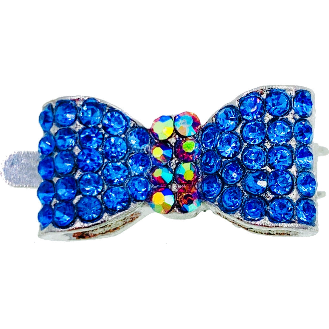 Nina Magnetic Bow Hair Clip Rhinestone Crystal Small Barrette 20 Colors, Magnetic Clip - MOGHANT
