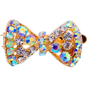 Trista Magnetic Bow Hair Clip Rhinestone Crystal Small Barrette 15 Colors, Magnetic Clip - MOGHANT