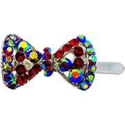 Trista Magnetic Bow Hair Clip Rhinestone Crystal Small Barrette 15 Colors, Magnetic Clip - MOGHANT