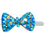 Trista Magnetic Bow Hair Clip Rhinestone Crystal Small Barrette 15 Colors, Magnetic Clip - MOGHANT