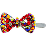 Trista Magnetic Bow Hair Clip Rhinestone Crystal Small Barrette 15 Colors, Magnetic Clip - MOGHANT