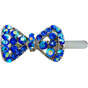 Trista Magnetic Bow Hair Clip Rhinestone Crystal Small Barrette 15 Colors, Magnetic Clip - MOGHANT