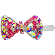 Trista Magnetic Bow Hair Clip Rhinestone Crystal Small Barrette 15 Colors, Magnetic Clip - MOGHANT