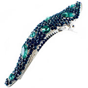 MAXIMAS VICTORIAN HANDMADE RHINESTONE CRYSTAL EMBELLISHED HAIR CLIP CLAMP ALLIGATOR PELICAN BEAK HAIRPIN, Hair Clip - MOGHANT