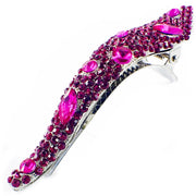 MAXIMAS VICTORIAN HANDMADE RHINESTONE CRYSTAL EMBELLISHED HAIR CLIP CLAMP ALLIGATOR PELICAN BEAK HAIRPIN, Hair Clip - MOGHANT